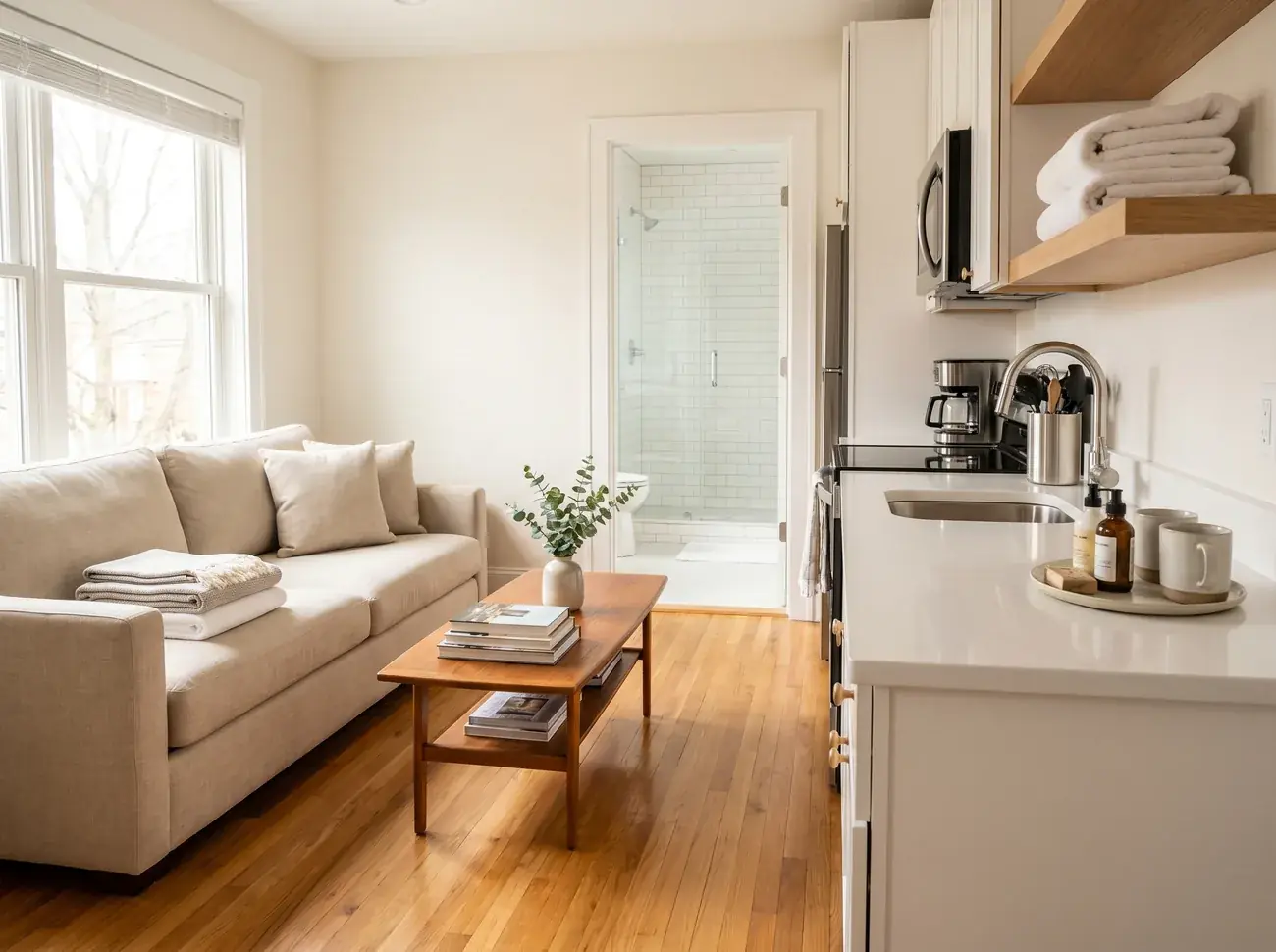 Professional cleaning between guest stays
